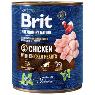BRIT Premium by Nature chicken, hearts 800 g Huhn und Herz