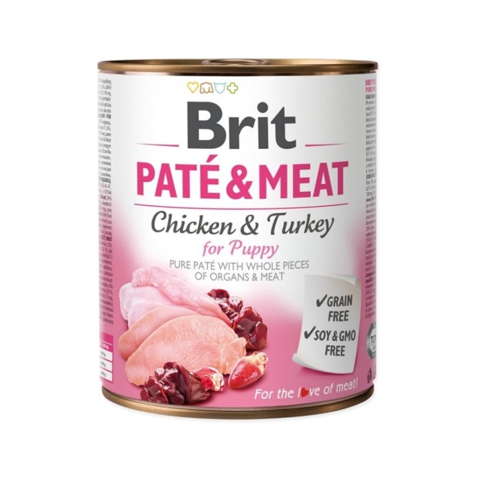 BRIT Pate&amp,Meat puppy 800 g Welpenpastete