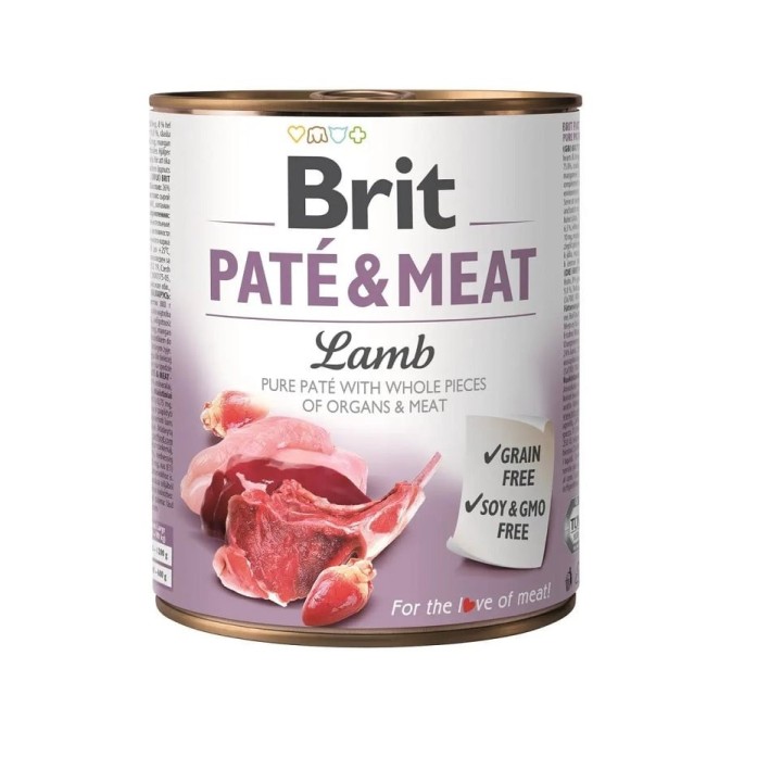 BRIT Pate&amp,Meat lamb 800 g Pasteten mit Lammfleisch für Hunde