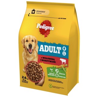 PEDIGREE Adult 2.6 kg mit Rindfleisch und Gemüse für große und mittelgroße Hunde