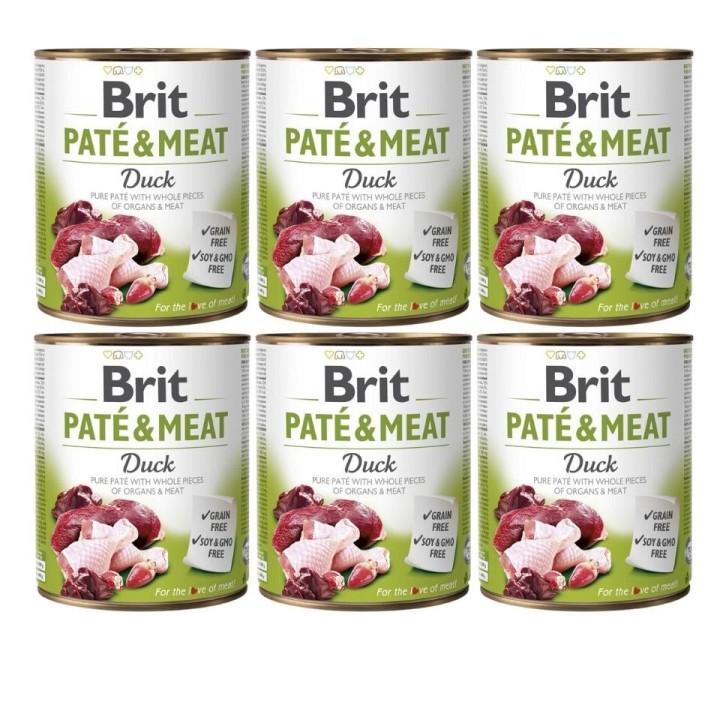BRIT Pate&amp,Meat Duck 6x800 g