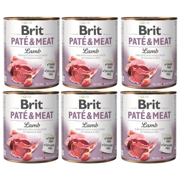 BRIT Pate&amp,Meat lamb 6x800 g
