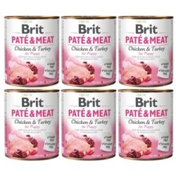 BRIT Pate&amp,Meat puppy 6x 800 g Pastete für Welpen