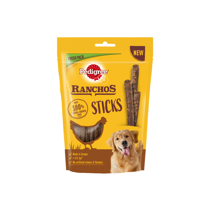 PEDIGREE Ranchos Sticks 60 g Hühnerleber Hundeleckerlis