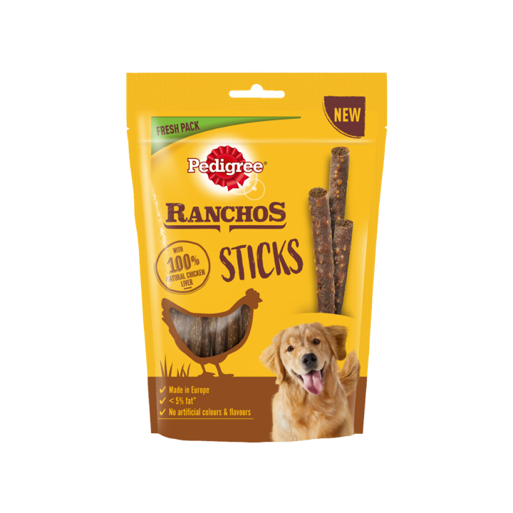 PEDIGREE Ranchos Sticks 60 g Hühnerleber Hundeleckerlis
