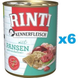 RINTI Kennerfleisch mit Pansen 6x400g