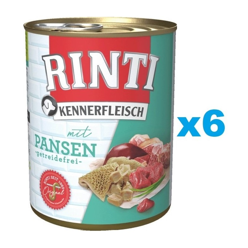 RINTI Kennerfleisch mit Pansen 6x400g
