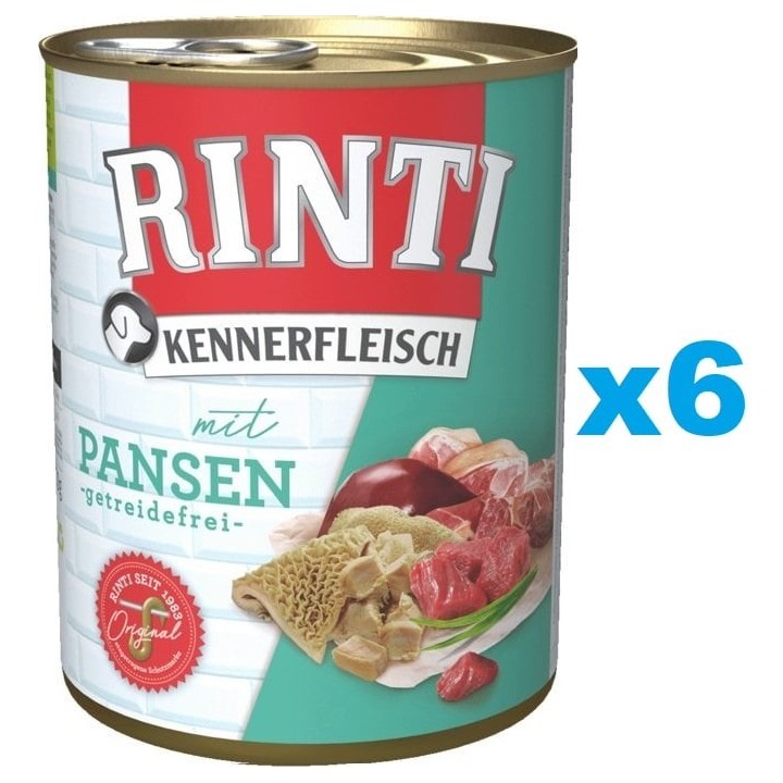 RINTI Kennerfleisch mit Pansen 6x400g