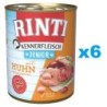 RINTI Kennerfleisch Junior 6x400g mit Huhn für Welpen