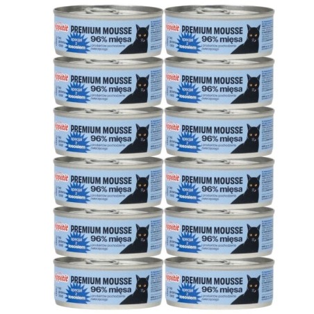 COMFY APPETIT PREMIUM Mousse mit Lachs für Katzen 12x85 g