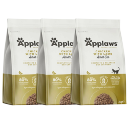 APPLAWS Cat Adult Chicken and Lamb 6 kg (3x2 kg) Huhn und Lamm für Katzen
