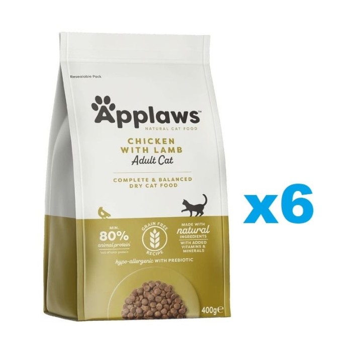 APPLAWS Cat Adult Chicken and Lamb 2,4 kg (6x400 g) Huhn und Lamm für erwachsene Katzen