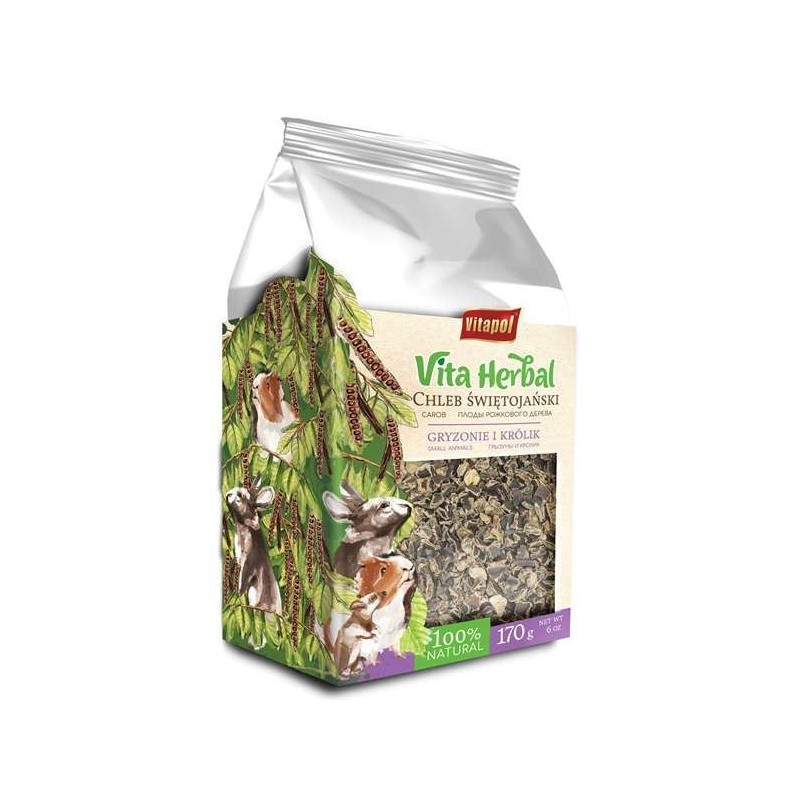 VITAPOL Vita Herbal Johannisbrot für Nager und Kaninchen 170 g