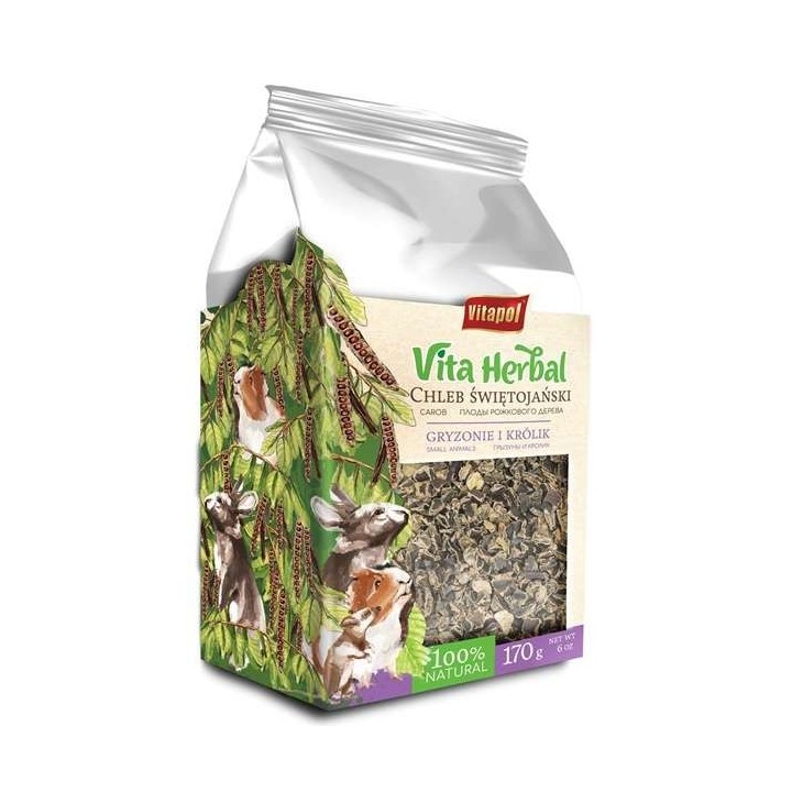 VITAPOL Vita Herbal Johannisbrot für Nager und Kaninchen 170 g