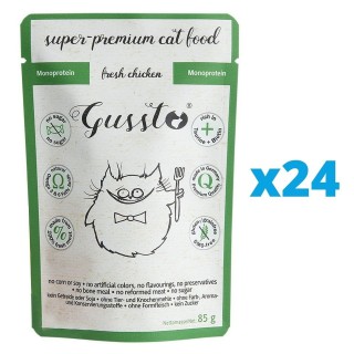 GUSSTO Cat Fresh Chicken 24x85 g