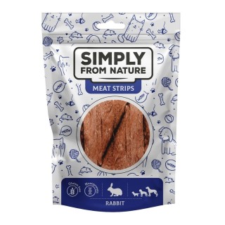 SIMPLY FROM NATURE Meat Strips Kaninchenfleischstreifen für Hunde 80 g