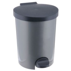 CURVER Mülleimer mit Fußpedal 15 l silber