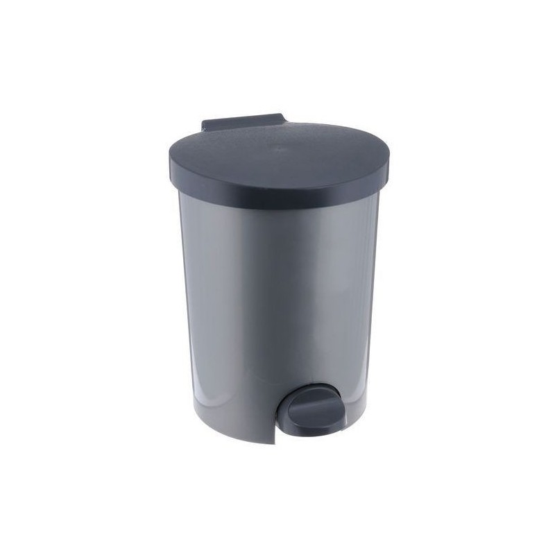 CURVER Mülleimer mit Fußpedal 15 l silber