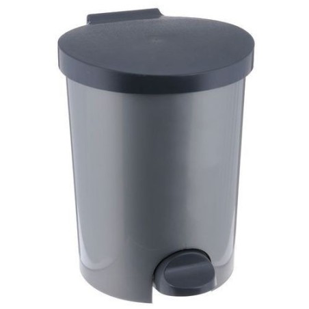 CURVER Mülleimer mit Fußpedal 15 l silber