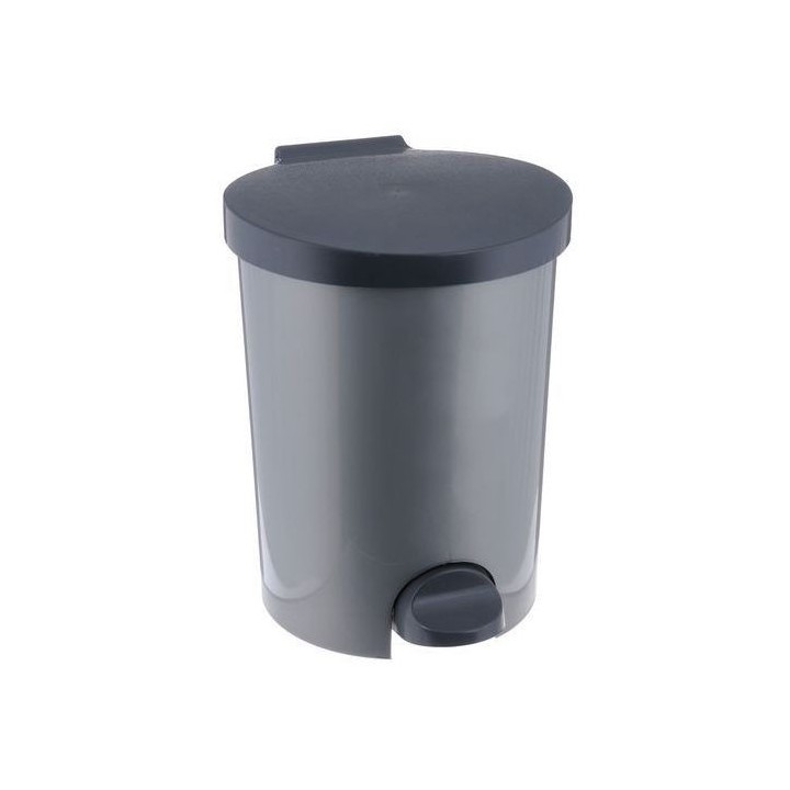 CURVER Mülleimer mit Fußpedal 15 l silber