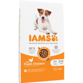 IAMS for Vitality für Hunde kleiner und mittelgroßer Rassen mit frischem Huhn 5 kg