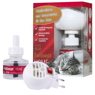 Felisept Home Comfort Set - Beruhigung für Katzen - Set aus Verdampfer für Steckdose + Flakon 45 ml
