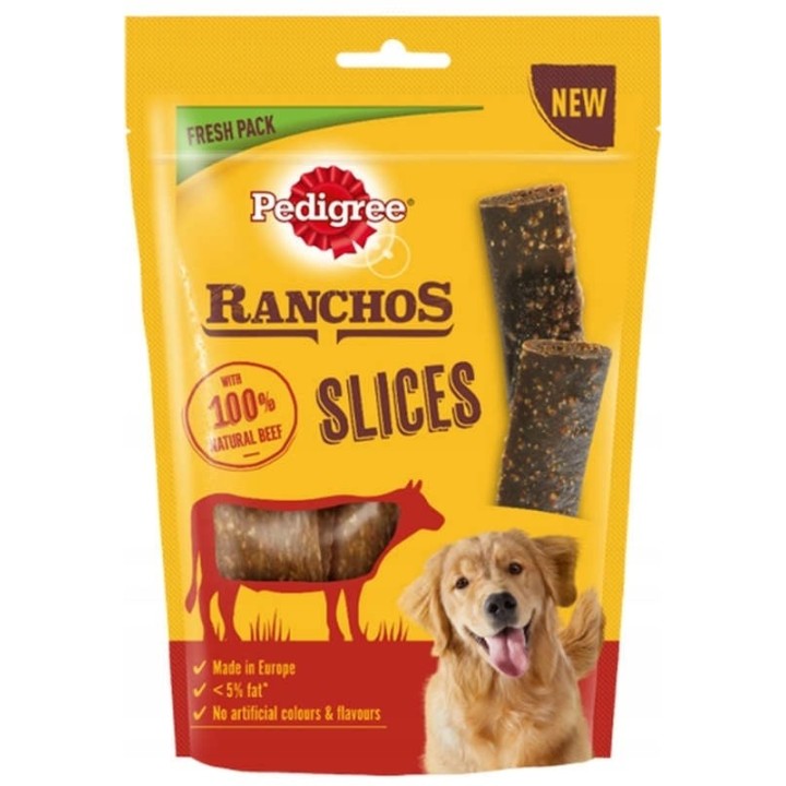 PEDIGREE Ranchos Slices 60g - Hundeleckerlis mit Rindfleisch