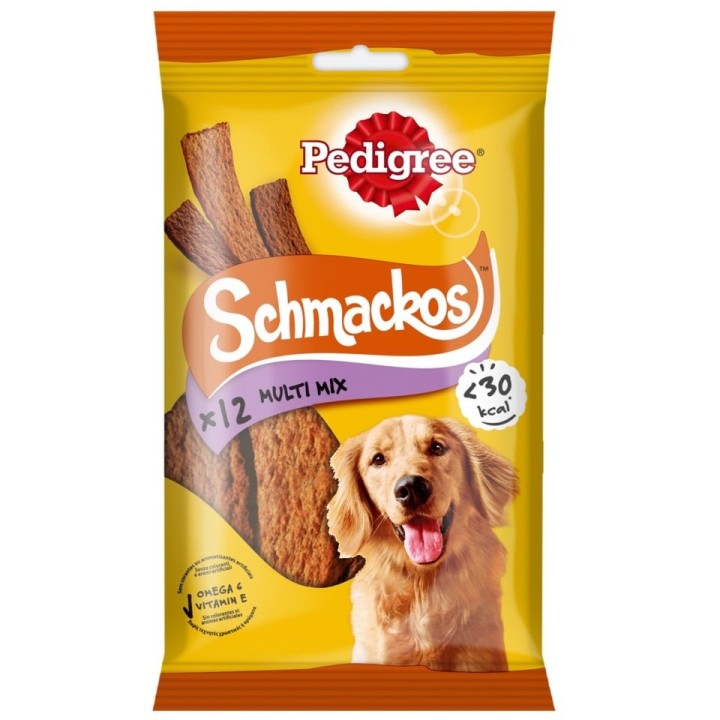 PEDIGREE Schmackos 12x 86g: Hundeleckerlis mit Rindfleisch