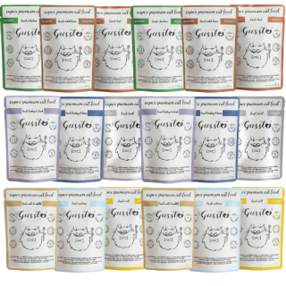 GUSSTO Cat Fresh Mix Geschmacks 18x85 g