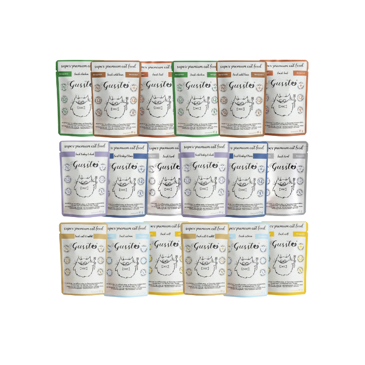 GUSSTO Cat Fresh Mix Geschmacks 18x85 g