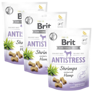 BRIT Care Dog Functional Snack Shrimp Anatistress 3x150 g Garnelen-Leckerbissen gegen Stress