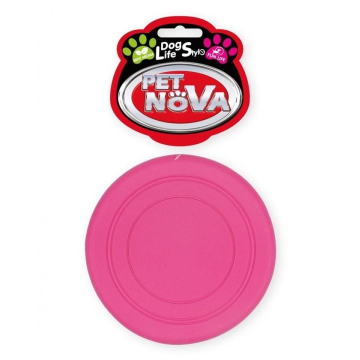 PET NOVA DOG LIFE STYLE Frisbee 18cm Minze Aroma rosa