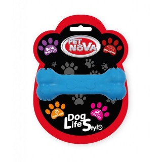 PET NOVA DOG LIFE STYLE Hundespielzeug Kauspielzeug Rindfleisch Geschmack 11cm Blau