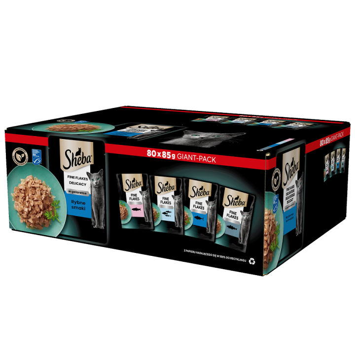 SHEBA Delicacy Multipack Fisch in Gelee 80 x 85g