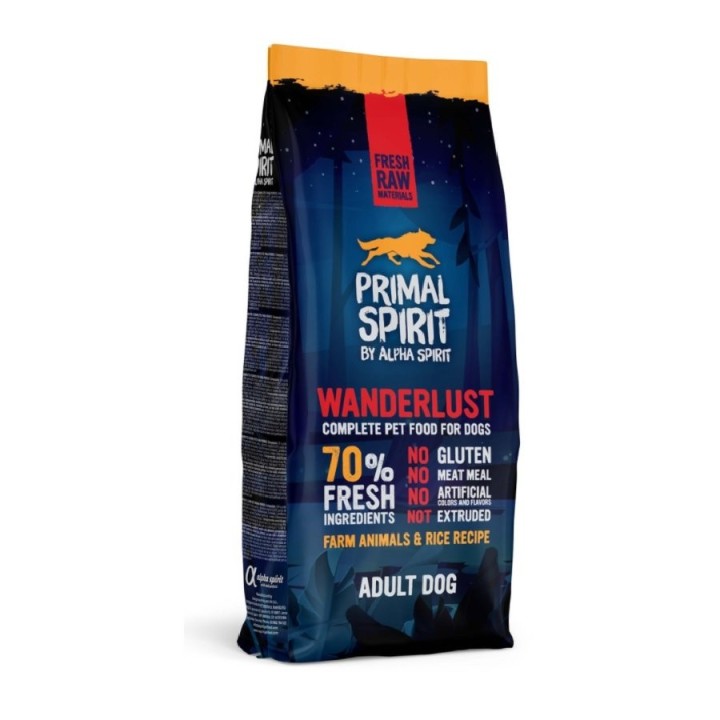 PRIMAL SPIRIT Wanderlust weiches Hundefutter Huhn und Reis 1 kg