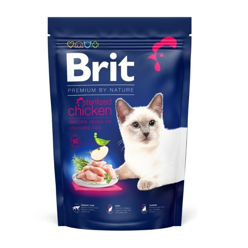 BRIT Cat Premium by Nature Sterilised chicken 800 g