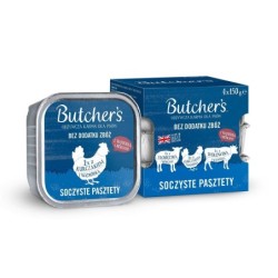 BUTCHER'S Original Saftige Pastete Gemischte Geschmacksrichtungen mit Leber oder Niere 4x150 g Pastete mit Rind, mit Lamm und