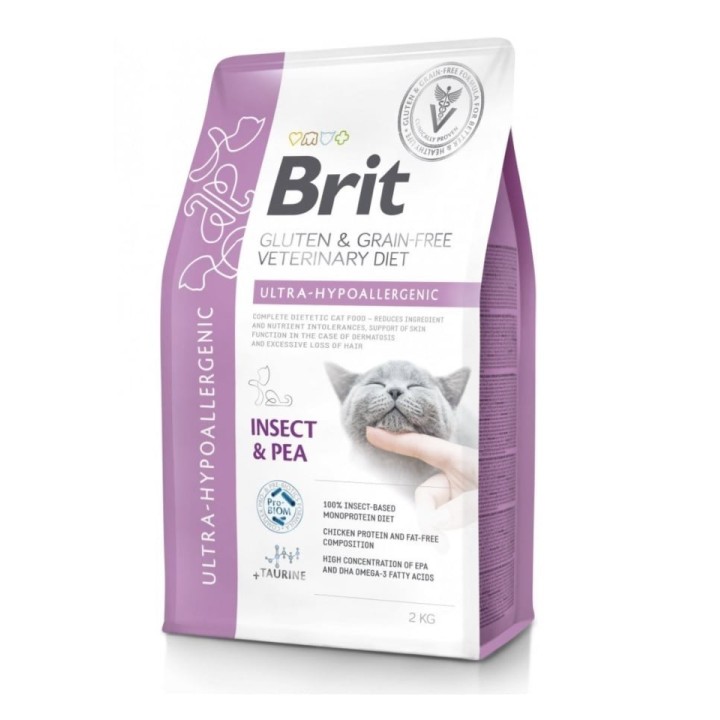 BRIT Veterinary Diet Cat Gluten Grain free Ultra-Hypoallergenic 2 kg