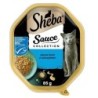 SHEBA Sauce Collection 85 g Nassfutter mit Thunfisch in Soße für adulte Katzen