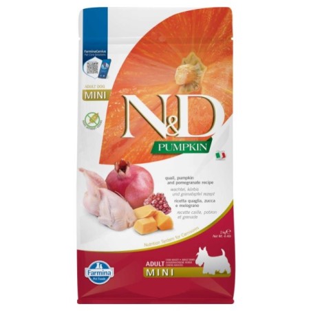 FARMINA N&amp,D Pumpkin Dog Adult mini Quail, pumpkin, pomegranate 2 kg