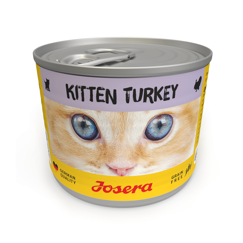 JOSERA Kitten Truthahn Nassfutter für Kätzchen Dose 200g
