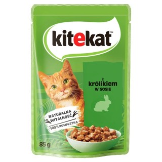 KITEKAT 85 g : Kaninchen in Soße für adulte Katzen