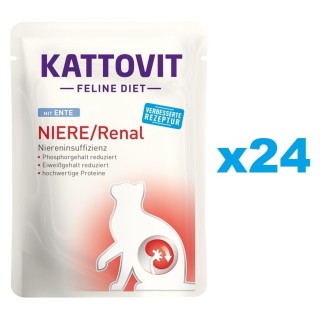 KATTOVIT Feline Diet Niere/Renal Ente 24 x 85 g