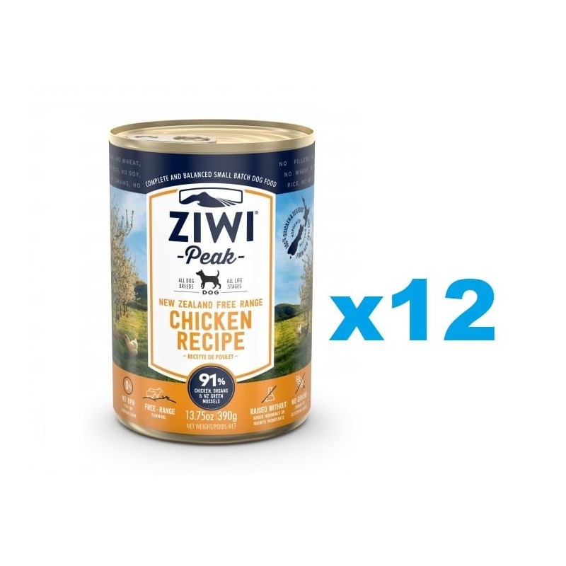 ZIWIPEAK Dog Chicken Huhn 12 x 390 g