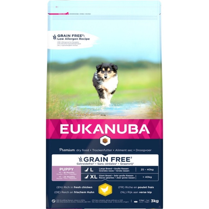 EUKANUBA Puppy Grain Free L Große Rassen 3 kg