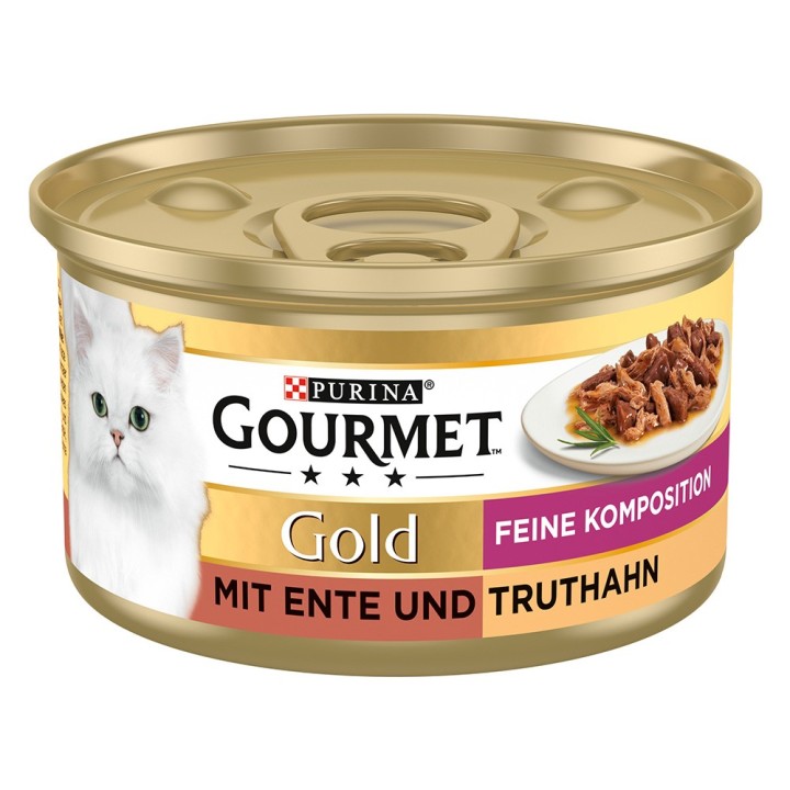 Gourmet Gold Feine Komposition 12 x 85 g - Ente & Truthahn