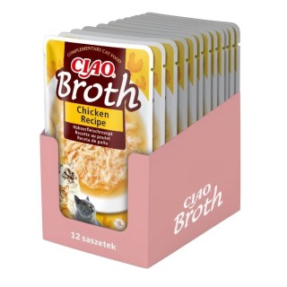 INABA CIAO Broth Hühnerbrühe für Katzen 12x40 g