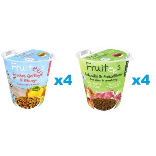 BOSCH Fruitees frisches Geflügel &amp, Mango 4 x 200 g + Rehwild &amp, Preiselbeere 4 x 200 g