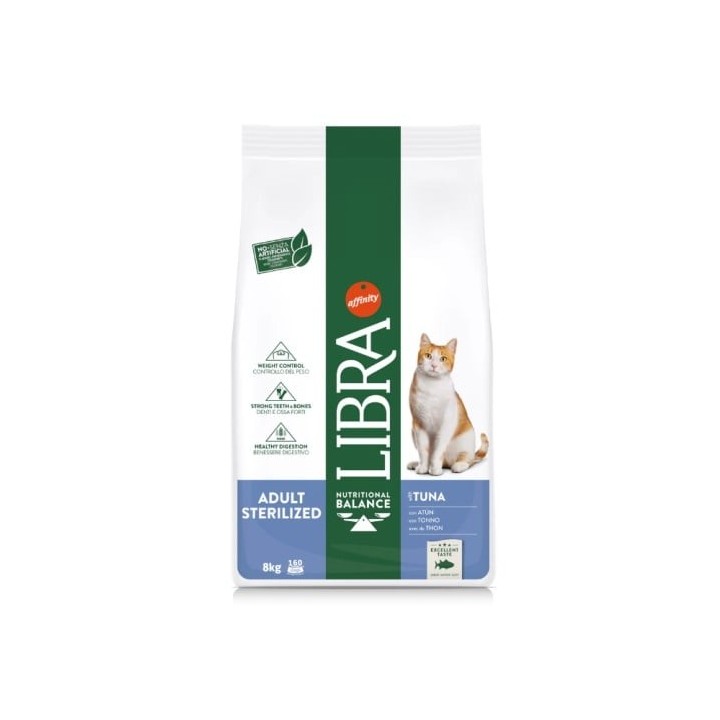 LIBRA Cat Adult Sterilized Katzenfutter mit Thunfisch 10kg