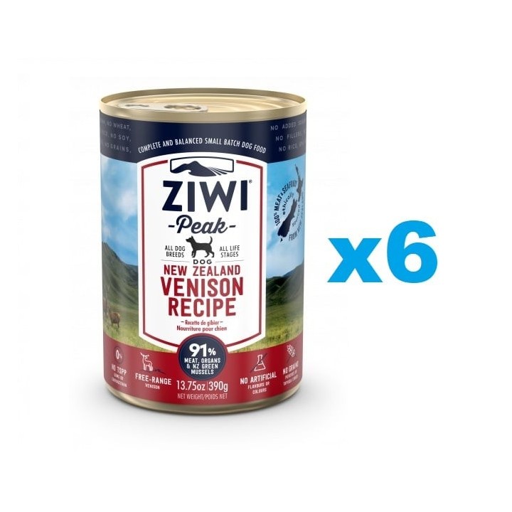 ZIWIPEAK Dog Venison Hirsch 6x390 g